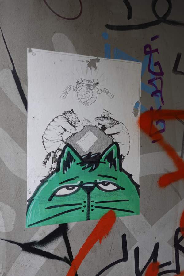 Untitled street art by SuperFatCat in Ottensen, Hamburg
