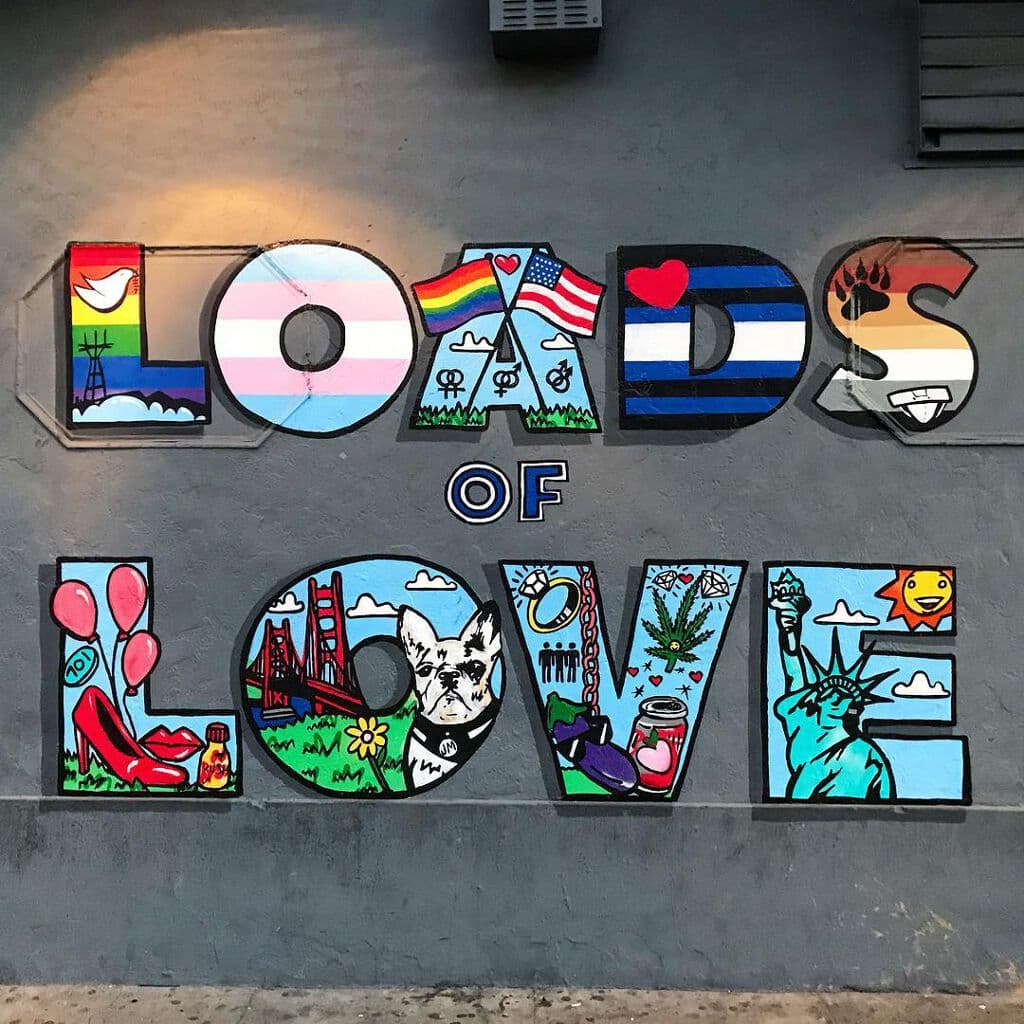"Loads of Love" by Elliot C Nathan in South Of Market, San Francisco