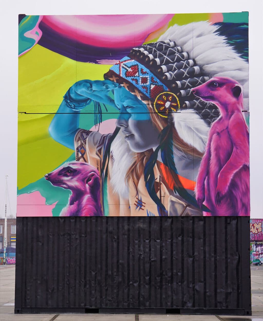 Untitled street art by Karski in Noord, Amsterdam