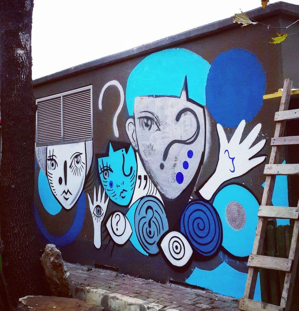 Untitled street art by Gamze Yalçın in Osmanaa Mahallesi, Istanbul