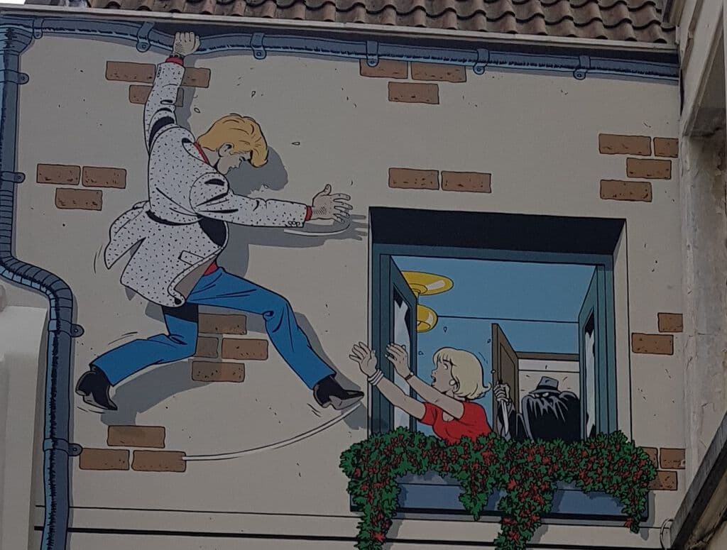 "Ric Hochet" by Urbana in Quartier Du Centre Centrumwijk, Brussels