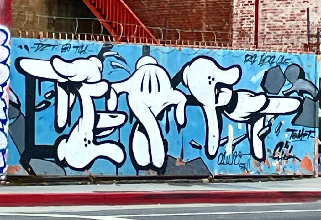 "Tempt" by Og Slick in Chinatown, Los Angeles