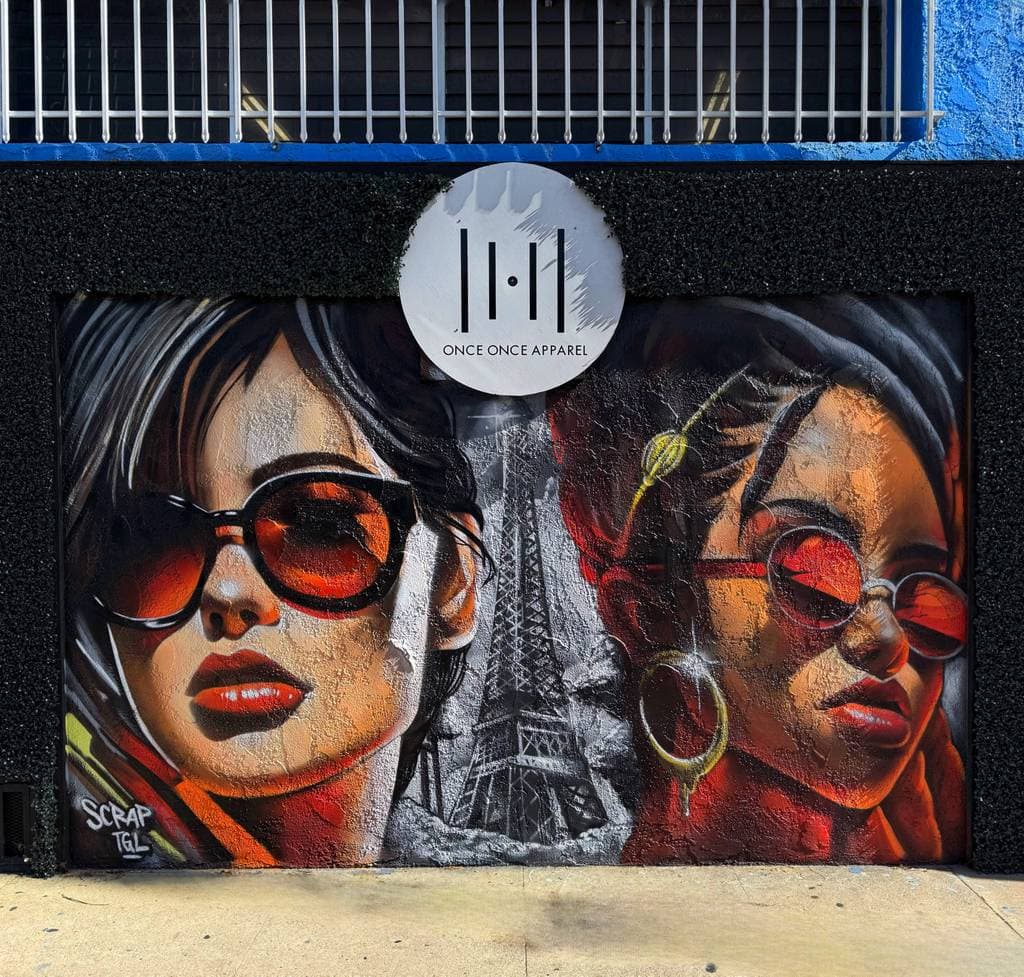Untitled street art by Scrap in Downtown, Los Angeles