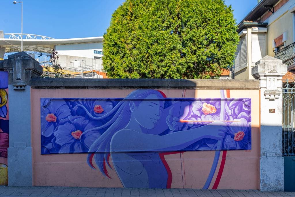 Untitled street art by Ines Arisca in Corujeira, Porto
