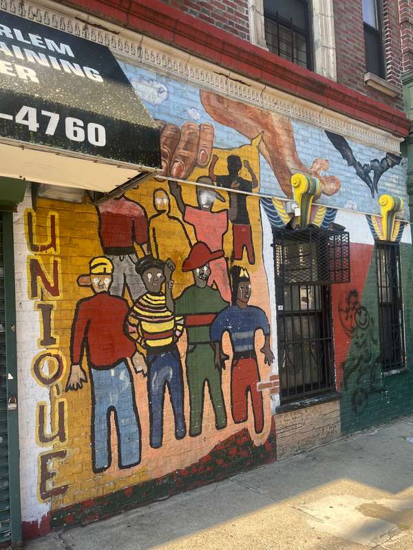 "Community Unity Mural" in Manhattanville, New York