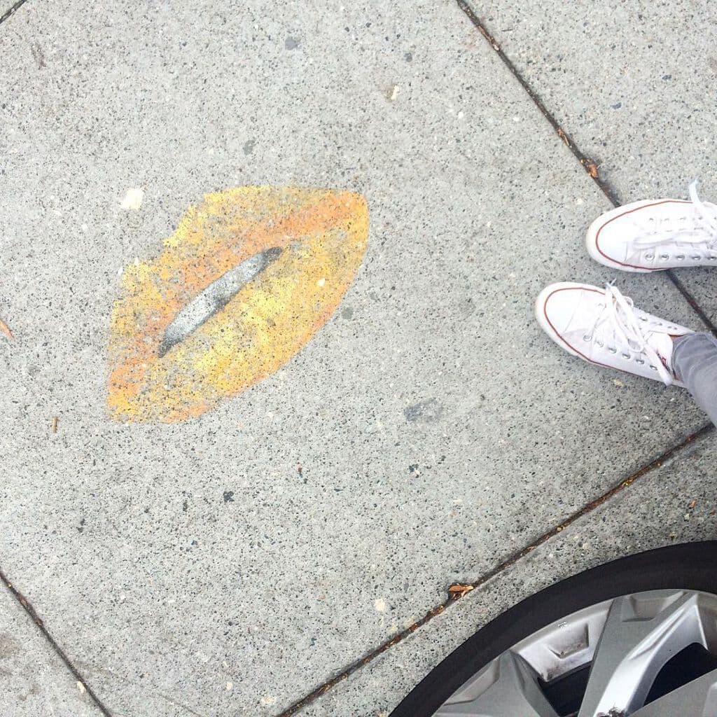 "Yellow Lips" by Fnnch in Hayes Valley, San Francisco