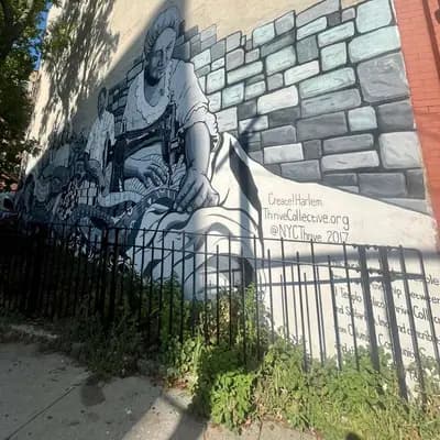 Stone Wall Figure Mural