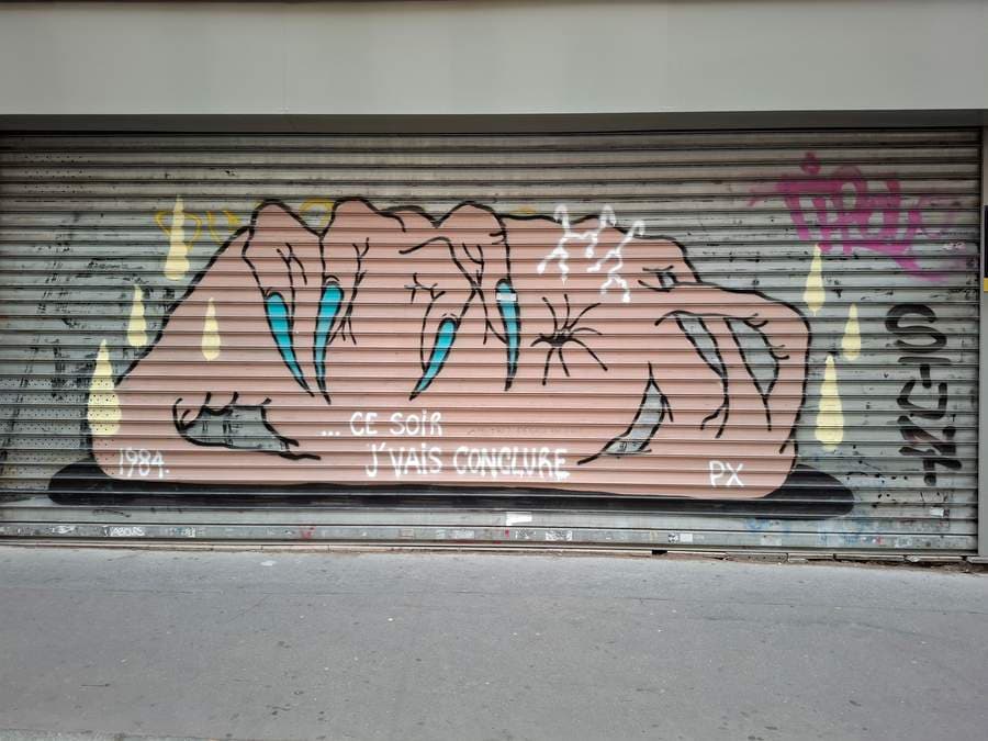 "... ce soir j'vais conclure" by La Fleuj in Paris 11e Arrondissement, Paris