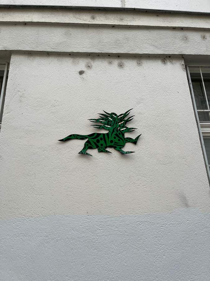 Untitled street art by Chinelo in Star Msto, Prague