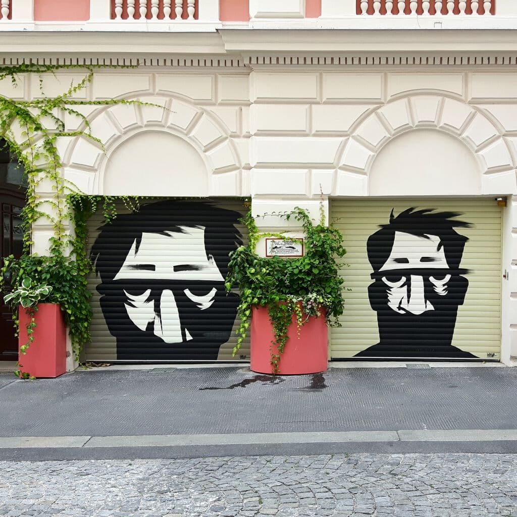 Untitled street art by Golif in Untere Windmhle, Vienna
