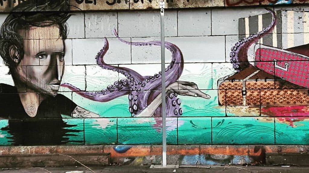 Untitled street art by Wake in Karmeliterviertel, Vienna