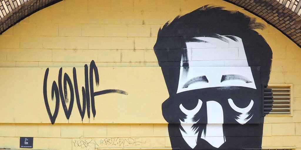 Untitled street art by Golif in Katastralgemeinde Alsergrund, Vienna