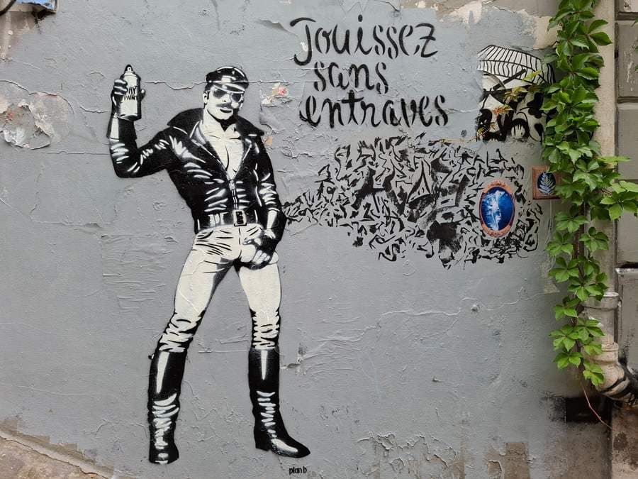 "Jouissez sans entraves" by Plan B in Paris 18e Arrondissement, Paris