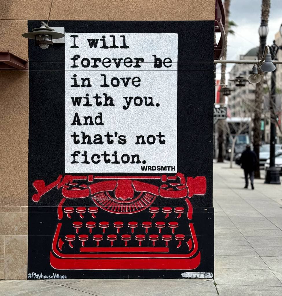 Untitled street art by Wrdsmth in Los Angeles