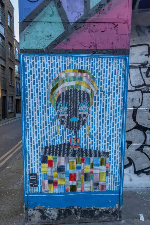 Untitled street art by alo art in Whitechapel, London