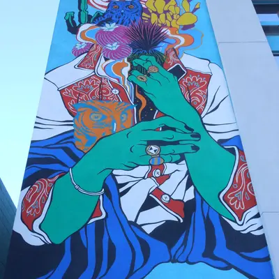 Surreal Portrait with Nature Crown