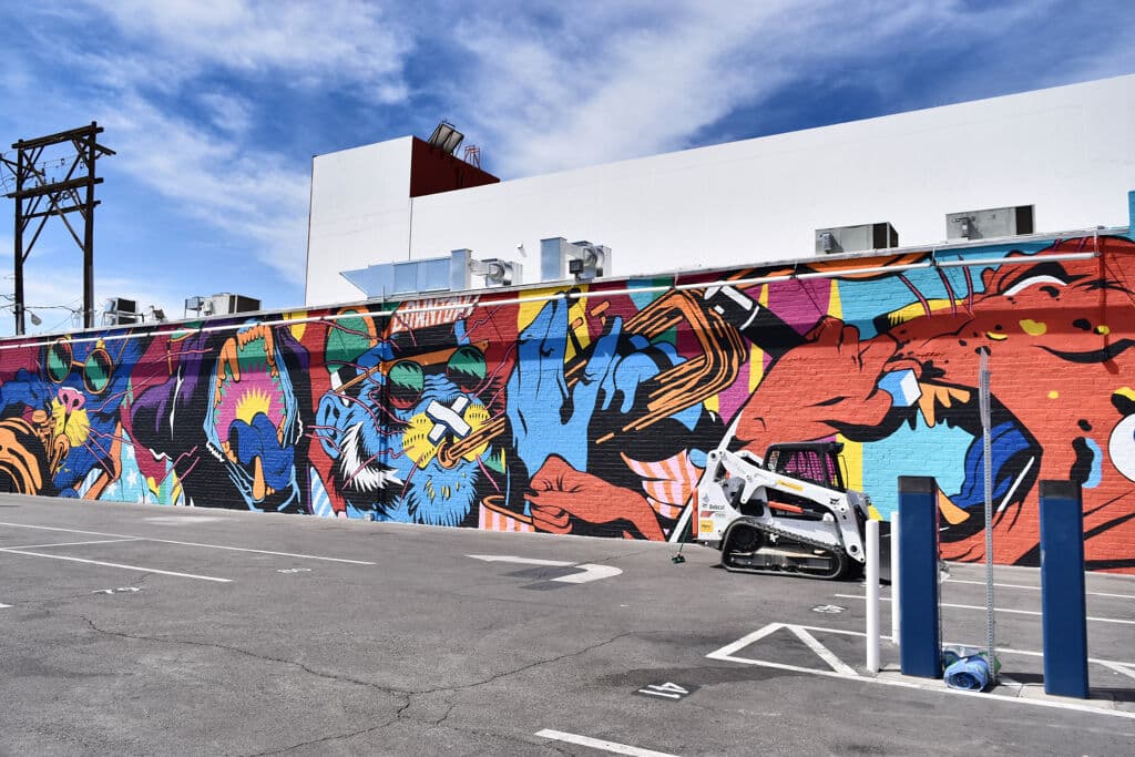 Vibrant Street Mural Display