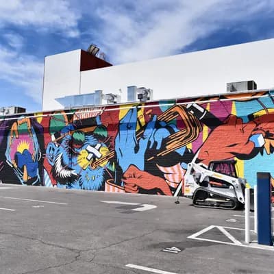 Vibrant Street Mural Display