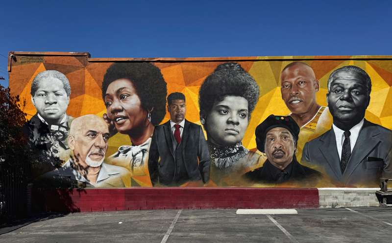 Civil Rights Leaders Portrait Mural
