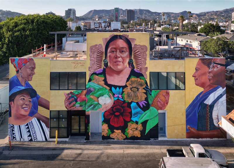 "Nourishing the Community" by Robert Vargas in Hollywood, Los Angeles
