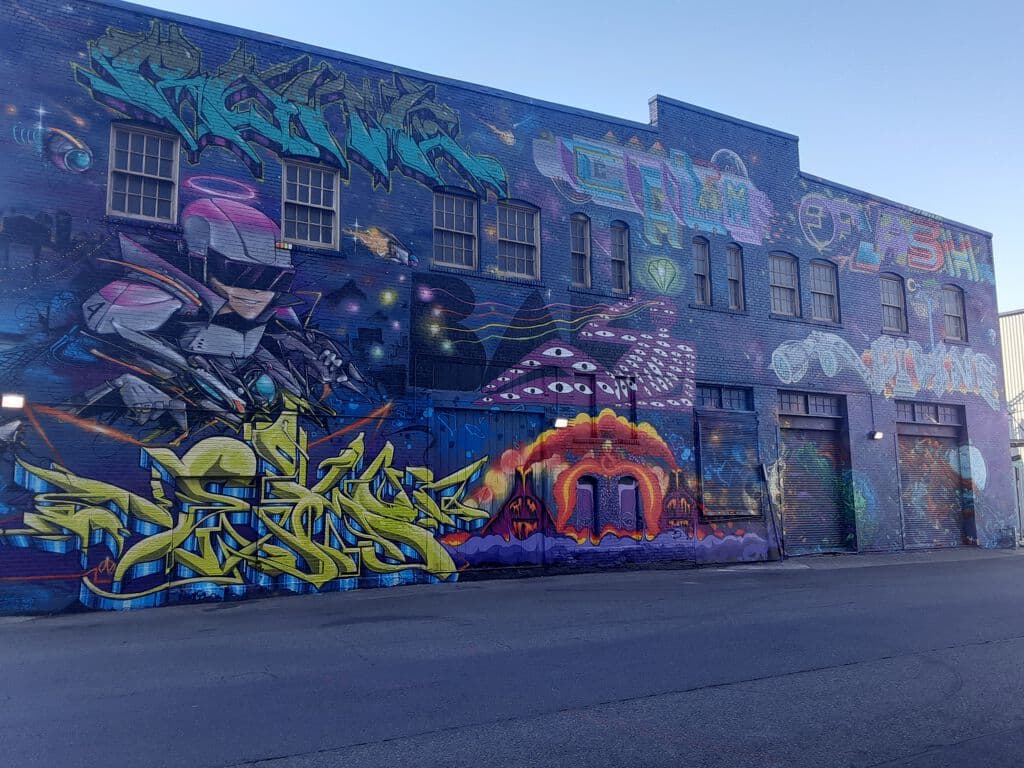 Cosmic Sea Creature Mural