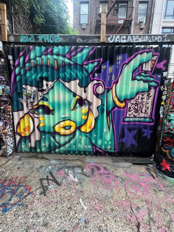 Aquatic Dragon Creature Mural