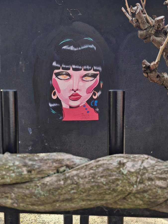 "Portrait with Black Bob" by Zelda Bomba in Paris 20e Arrondissement, Paris