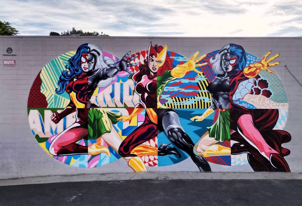 "Women of Marvel" by Tristan Eaton in Los Angeles