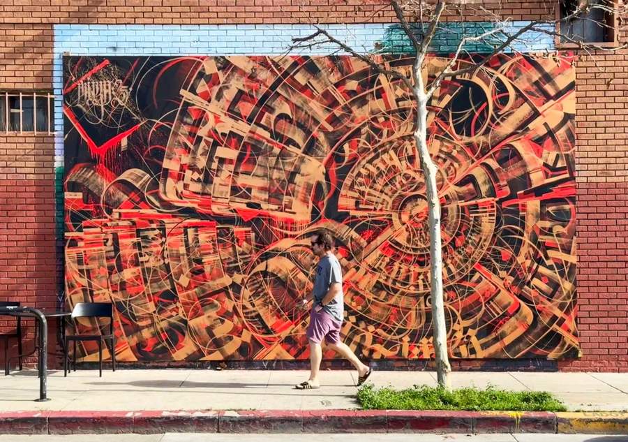 Rotating Mural Wall curated by Tristan Eaton