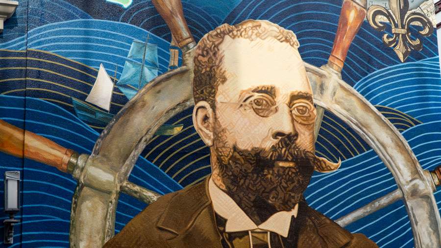 "Beyond the Sea - The Life and Legacy of Captain Leidesdorff" by Twin Walls Mural Company in South Of Market, San Francisco