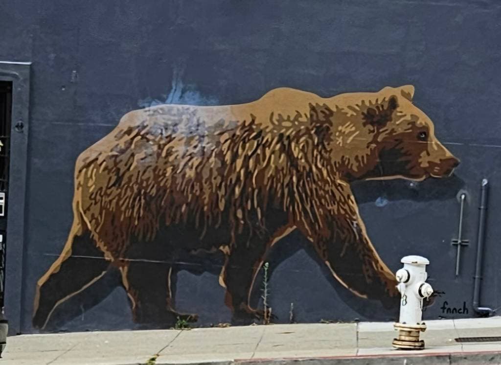 "California Bear" by Fnnch in Polk Gulch, San Francisco