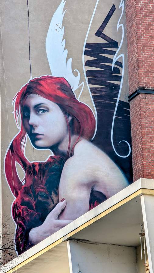 "Red Flower" by XI Design in Kreuzberg, Berlin