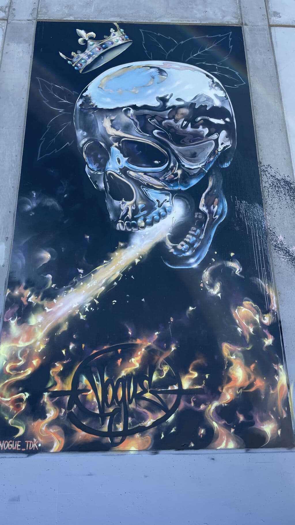 "Skull face" by Vogue in West Oakland, San Francisco