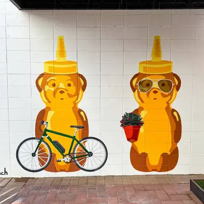 eBike Bear, Culdesac Mural