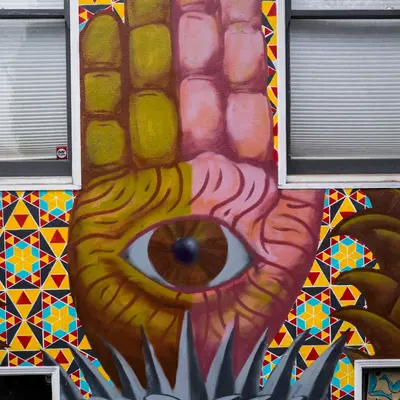 All-seeing eye and doggies