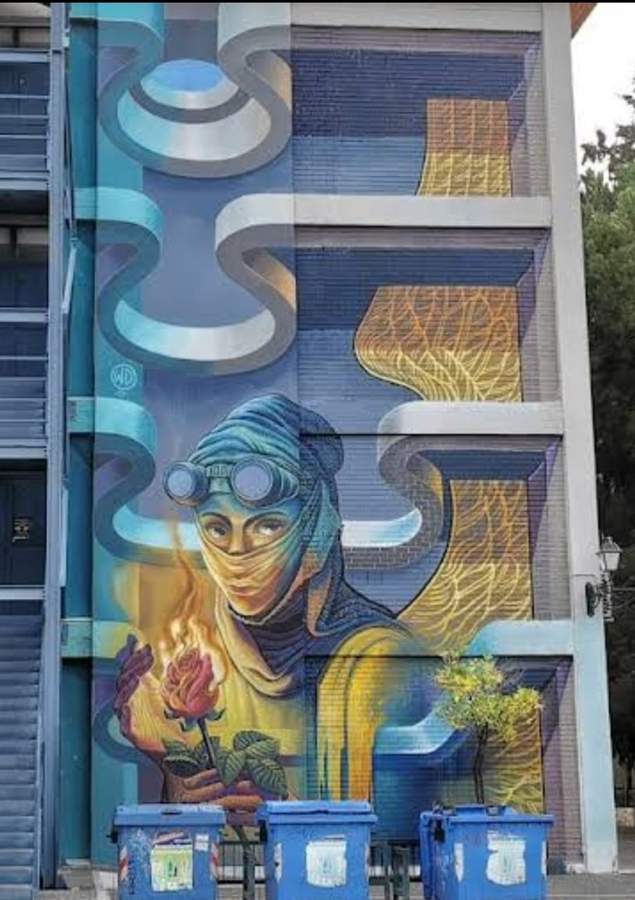 "Fiery and Free" by WD (Wild Drawing) in Athens
