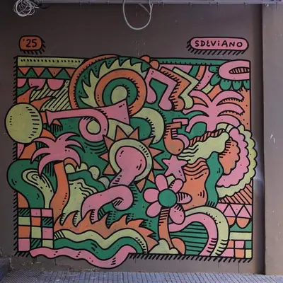 Abstract Organic Doodle Composition