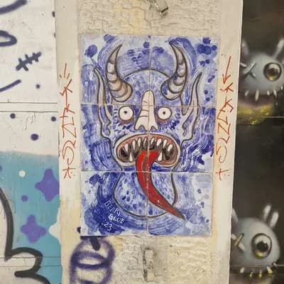 Demonic Mask with Tongue