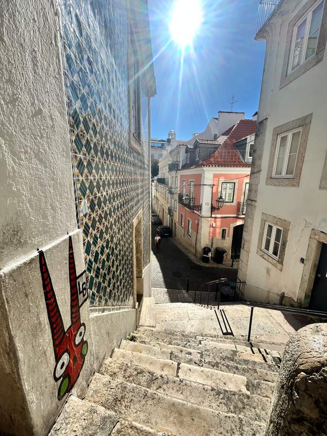 "Masked Character Wall Art" by Lambiscada in Santa Catarina, Lisbon