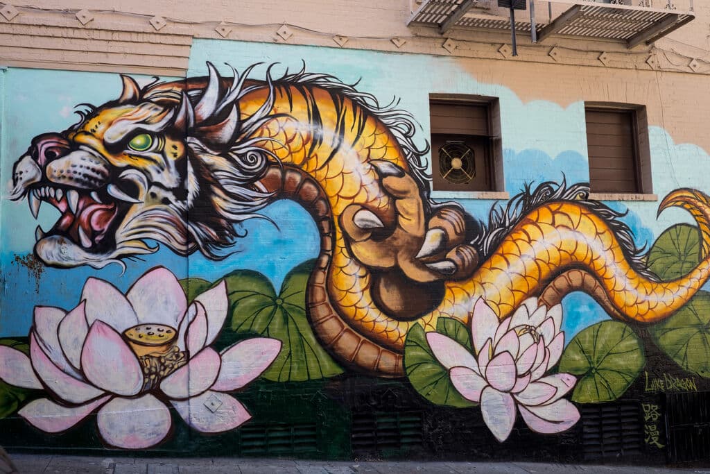 "Big dragon" by Luke Dragon in South Of Market, San Francisco