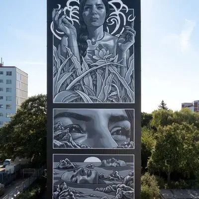 Among the living roots