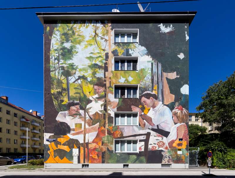 "The table is set" by Mohamed L’Ghacham in Kg Meidling, Vienna