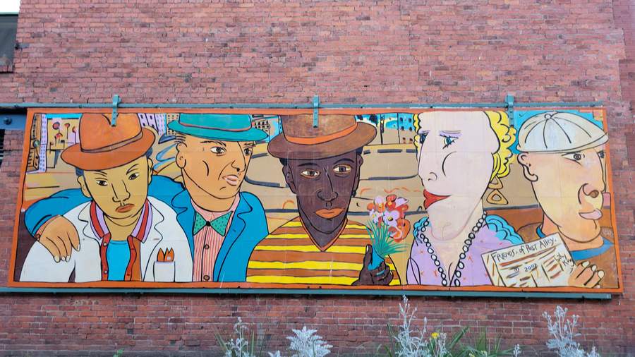 "Friends of Post Alley" by Billy King in West Edge, Seattle