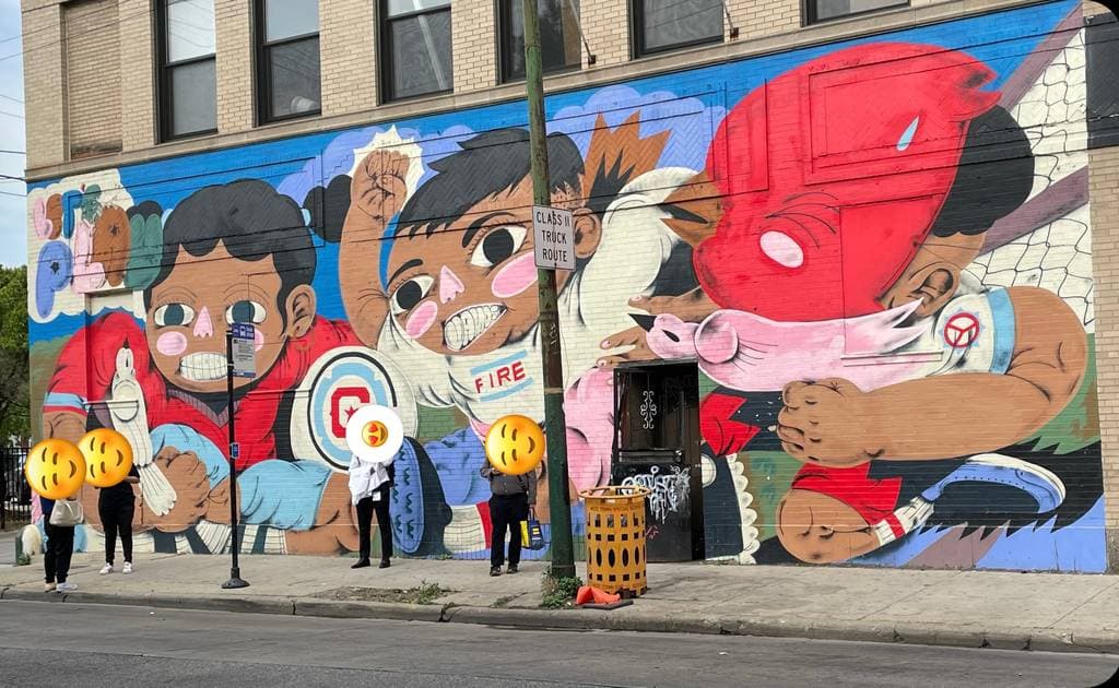 "Chicago Fire Let’s Play" by Sentrock in Pulaski Park, Chicago