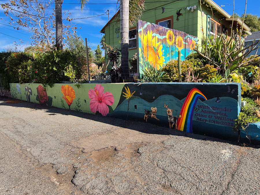 "Memorial for Olive and Willow" by CA in North Park, San Diego
