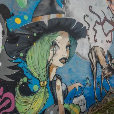 Witch with Green Hair