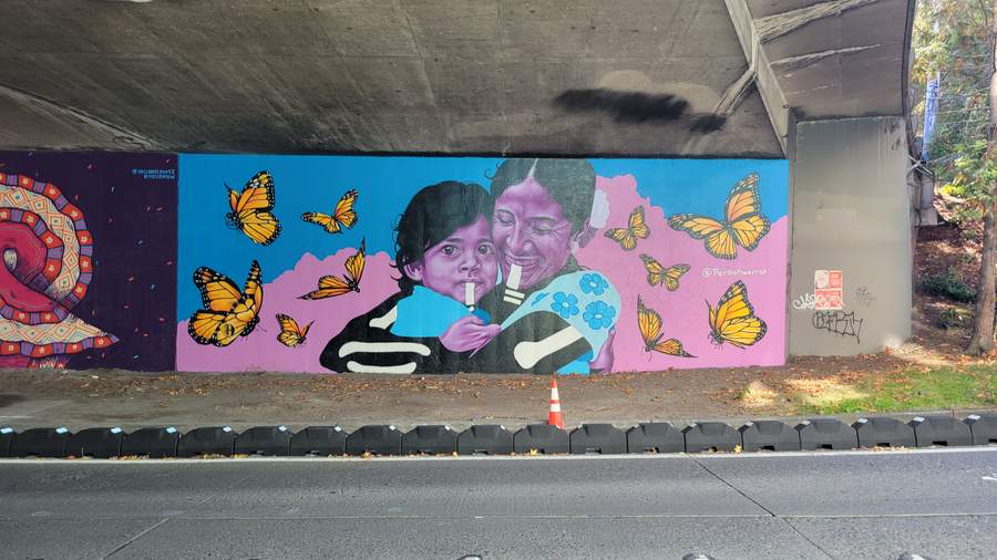 "Family Portrait with Monarchs" by Periko in West Campus, Seattle