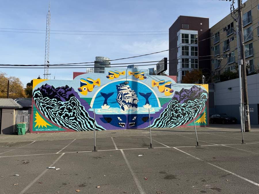 "Dark water echos" by Kevin Cincotta in South Lake Union, Seattle