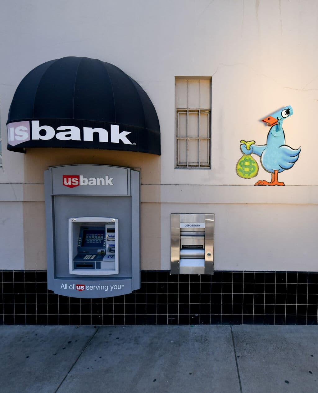 "Stork with Money Bag" by TomBobNYC in Oak Park, Sacramento