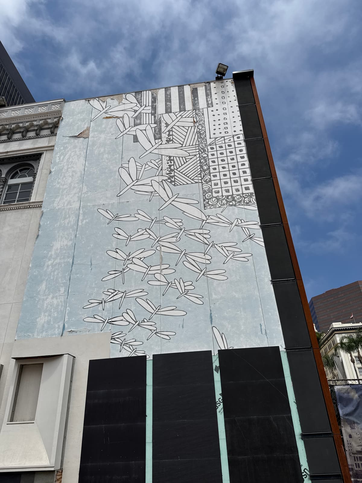 "Monochrome Urban Pattern Mural" in Marina, San Diego photo 1 of 2